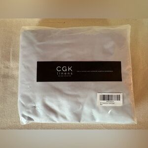 NEW CGK Linen Twin Sheets by CGK Unlimited-3 Piece Set-Color: French Gray